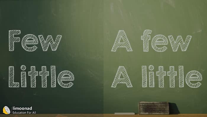 فیلم آموزش کاربرد Few, A Few - Little, A little در مکالمه زبان انگلی 