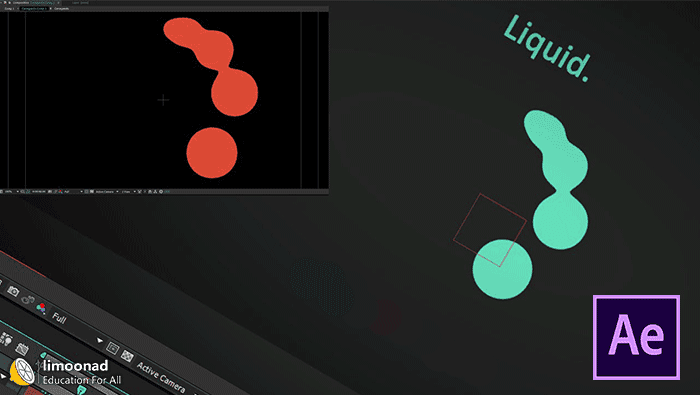 آموزش افترافکت - ایجاد متن با افکت مایع رنگی در After Effect - مقدماتی 