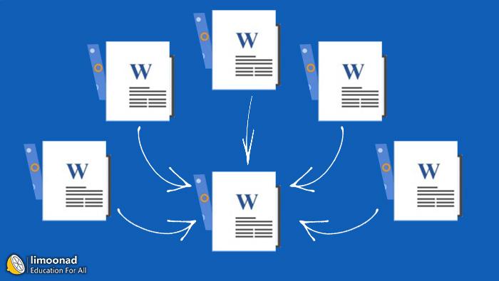 چگونه چند فایل ورد را بدون بهم خوردن تنظیمات ادغام کنیم ؟ 