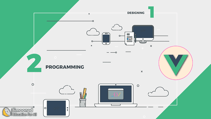 آموزش رایگان VueJs  (ویو جی اس) همراه با پروژه 