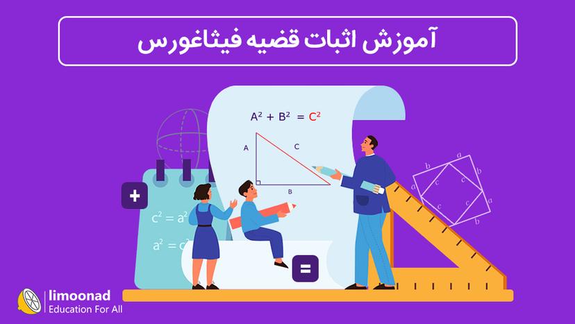 آموزش اثبات قضیه فیثاغورس 