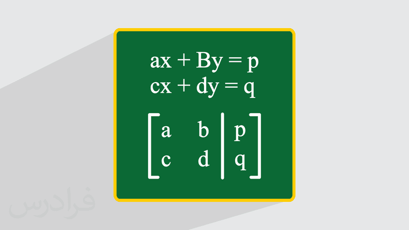 آموزش حل دستگاه معادلات با ماتریس افزوده (رایگان)