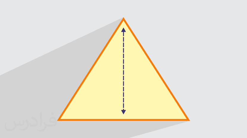 آموزش روش حل ارتفاع مثلث + مثال های کاربردی (رایگان)