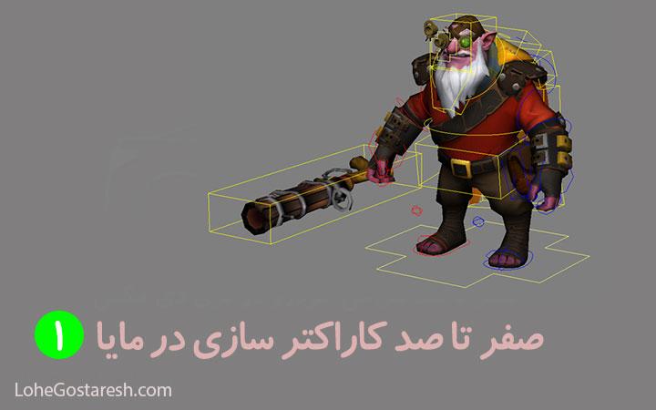 آموزش کاراکتر سازی در مایا (Characterization Tool in MAYA) بخش اول