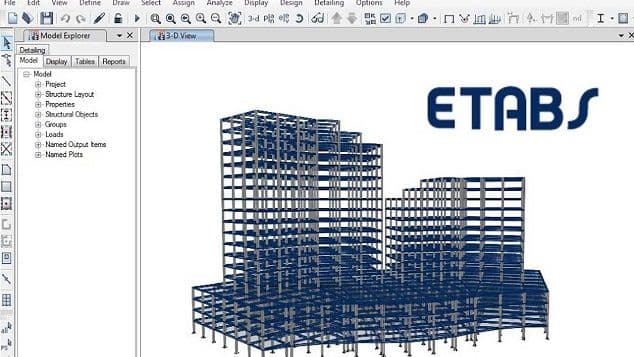 آموزش طراحی سازه‌های فولادی با نرم‌افزار ETABS