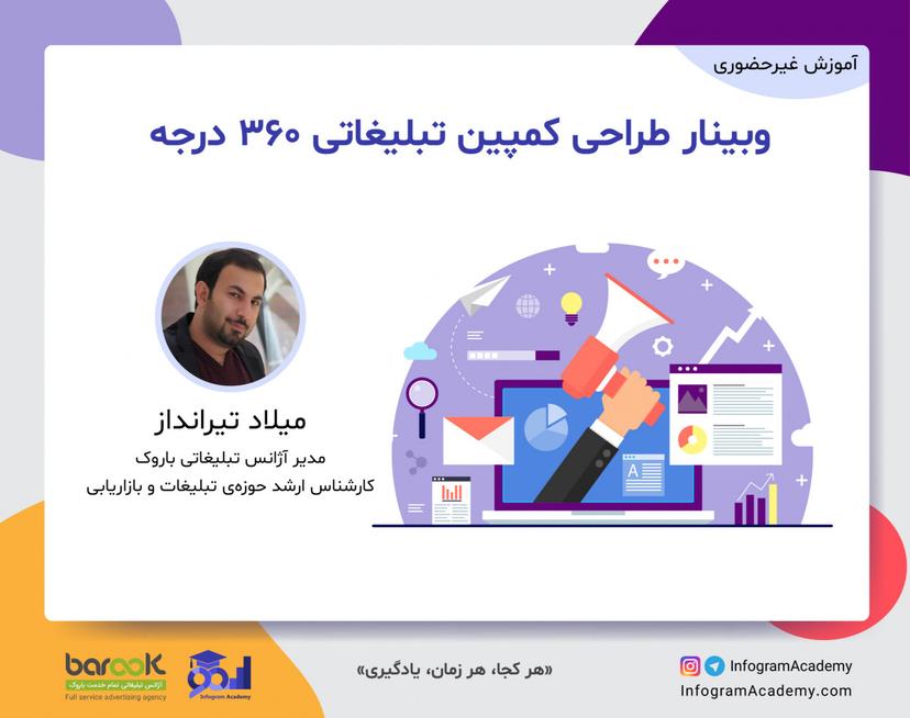 وبینار طراحی کمپین تبلیغاتی 360 درجه