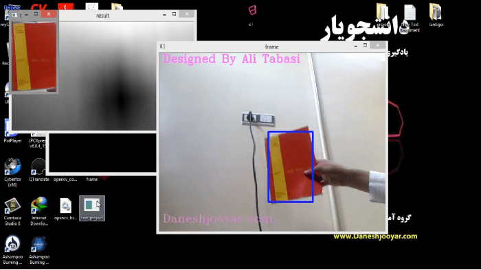 دموی پروژه تشخیص تمپلیت در تصویر ریل تایم