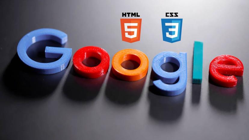 آموزش رایگان طراحی سایت Google با HTML و CSS