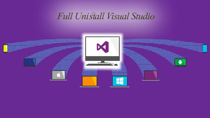 آموزش حذف کامل نرم افزار Visual Studio